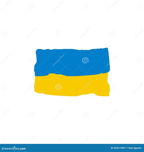 Ukraine Flag Icon Logo Design Template Stock Vector - Illustration of ...