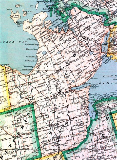 The Changing Shape of Ontario: County of Simcoe