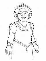 Princess Fiona Coloring Page Pages Getcolorings Fairy  sketch template