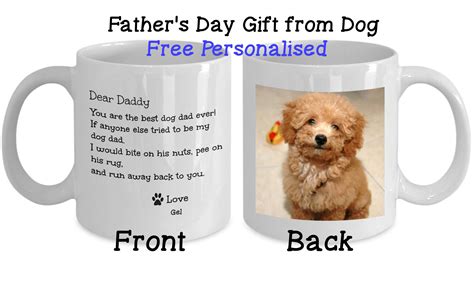 Dog Dad Gift Custom Gift for Dog Dad Photo Mug Personalised | Etsy