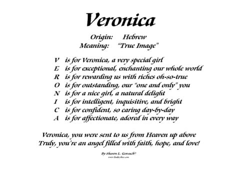 Meaning of Veronica - LindseyBoo