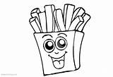 Printable Coloring Pages Fries sketch template