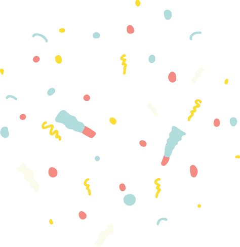 Hand Drawn Birthday Confetti Illustration 12730913 Vector Art at Vecteezy