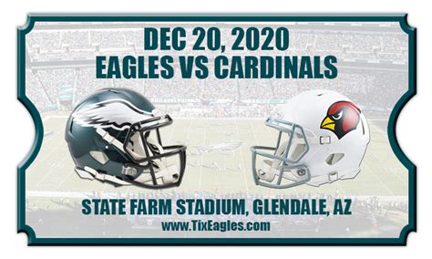 Philadelphia Eagles vs Arizona Cardinals Football Tickets | 12/20/20