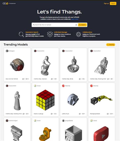 Thangs3D: A 3D Model Community Built For You | AlternativeTo