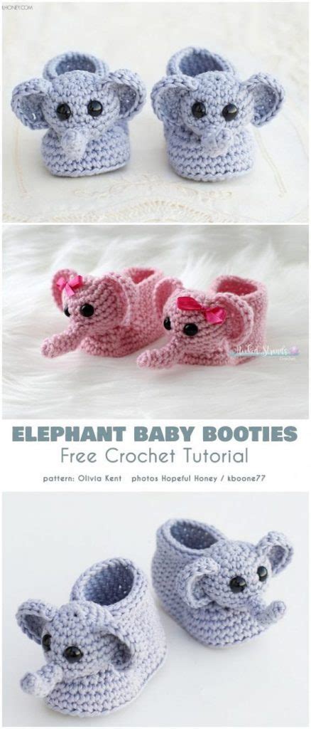 Cute Animal Baby Booties Free Crochet Patterns - Your Crochet