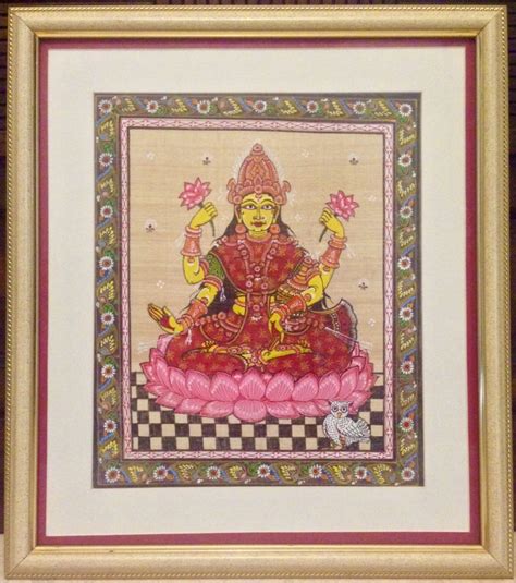 Buy Saraswati & Lakshmi Pattachitra painting online in India | Thevinart