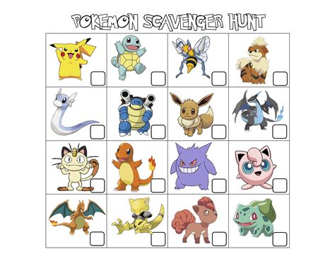 Pokemon Scavenger Hunt Printable + Clues | Pokemon themed party, Pokemon party decorations ...