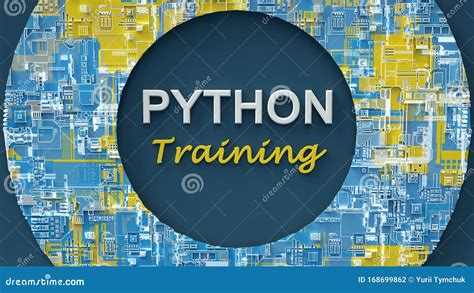 3d Rendering of Advertising Banner for Python Training. Concept of ...