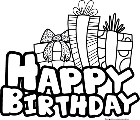 Free Happy Birthday Black And White Images, Download Free Happy ...