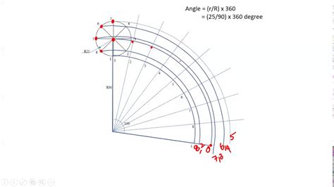 Construction of an Epicycloid | Cycloids | Engineering graphics | First year | EG | Tamil - YouTube