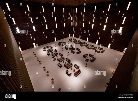 Interior of the Maraya Concert Hall, Al Ula, Kingdom of Saudi Arabia, Middle East Stock Photo ...