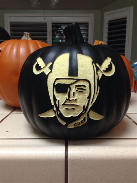 Raiders Pumpkin Stencil