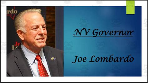 Governor Joe Lombardo (NV) BIO PPT by Teach Simple