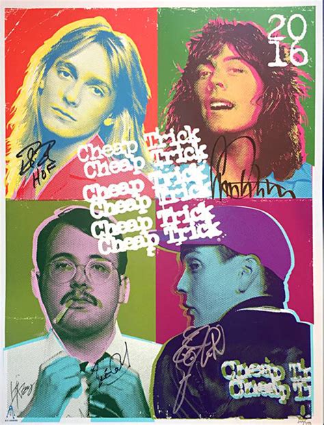 INSIDE THE ROCK POSTER FRAME BLOG: Kii Arens Cheap Trick Rock n Roll Hall of Fame Poster