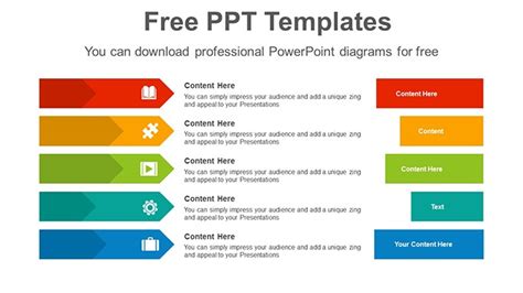 Download Arrows bar banner Brain Powerpoint Infographic Template