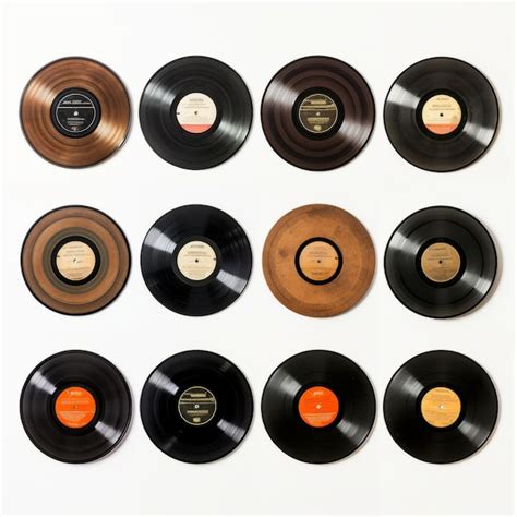 Premium Photo | Collection of Vintage Vinyl Music Records