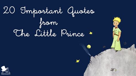 20 Important Quotes from The Little Prince - MagicalQuote