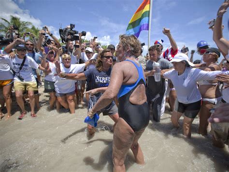 On Fifth Try, Diana Nyad Completes Cuba-Florida Swim : The Two-Way : NPR