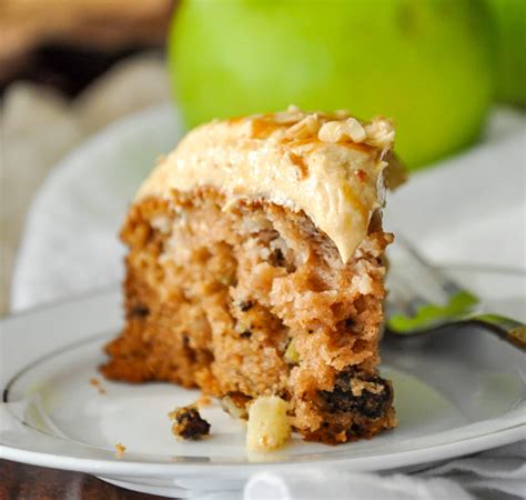 Apple Walnut Cake with Salted Caramel Frosting – Honey, Whats Cooking