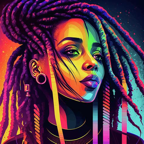 Colorful Locs Digital Art by Niko Williams - Fine Art America