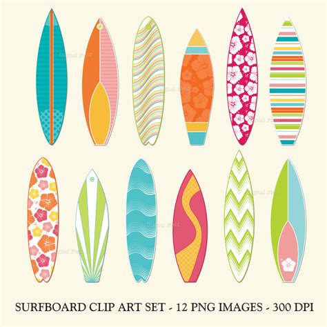 Painted surfboard clipart 20 free Cliparts | Download images on ...