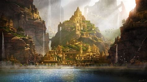 Golden palace of Lanka, Narendra Soni on ArtStation at https://www.artstation.com/artwork/P9PW3 ...