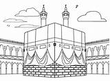 Islam Kaaba Coloring Page  Turkau sketch template