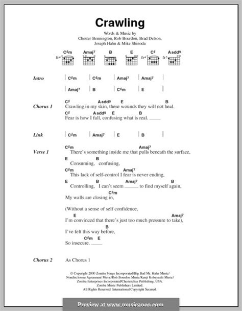 Crawling (Linkin Park) por B. Delson, C. Bennington, J. Hahn, M. Shinoda, R. Bourdon em músicaNeo