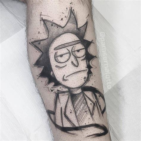 rick and morty tattoo outline - Marlen Brantley