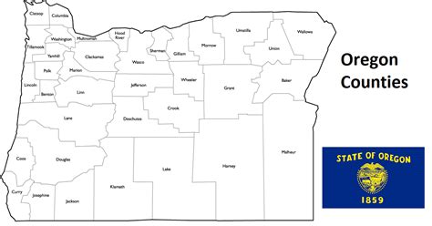 Oregon Counties. List Alphabetically (and by Population) – Countryaah.com