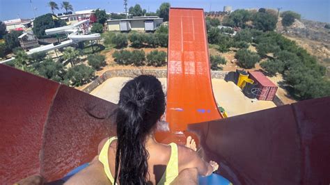 Watercity WATERPARK in Crete, Greece. ALL slides big video - YouTube