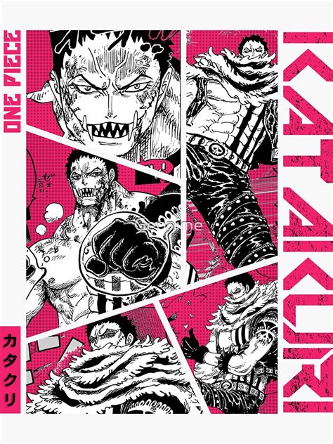 "Charlotte Katakuri - One Piece Manga Panel color version" Sticker for ...