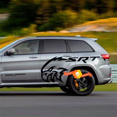 Jeep Grand Cherokee SRT TrackHawk Side Vinyl Decal Graphic