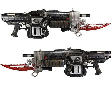 NECA Gears of War Lancer 36 Prop Replica Bloody Version - ToyWiz