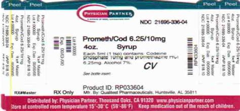 Promethazine With Codeine Information, Side Effects, Warnings and Recalls