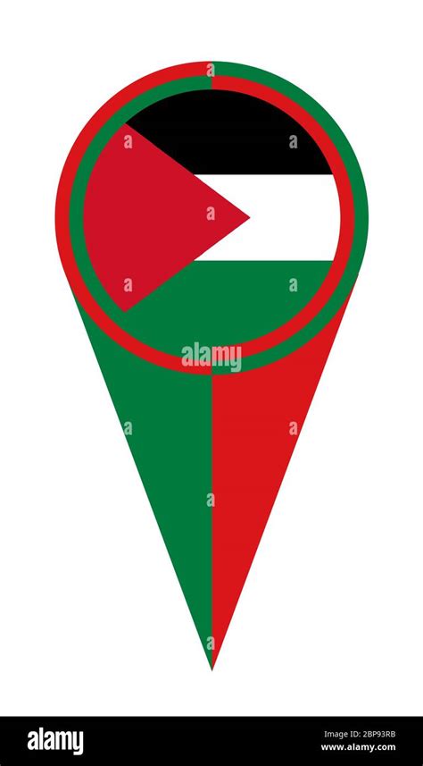 Palestine map pin Cut Out Stock Images & Pictures - Alamy