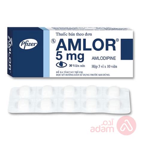 Amlor 5Mg | 30Capsule | Adam Pharmacies