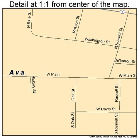 Ava Illinois Street Map 1703103