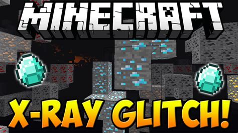 Minecraft - XRAY GLITCH IN 1.8! *WORKING* [Find Diamonds, Dungeons & MORE!] - YouTube