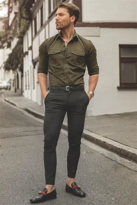 15 Best Green Shirt Matching Pants Ideas | Green Shirt Outfit Men. - TiptopGents