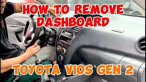 How to remove Dashboard on toyota vios gen 2 - YouTube