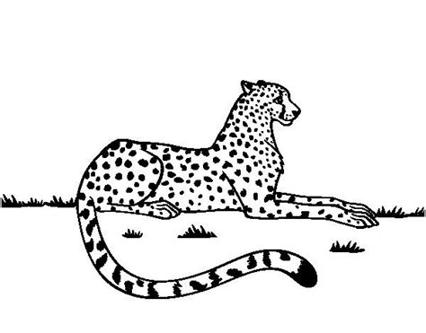 Coloriage de Guépard reposant pour Colorier Coloritou de Coloriage Guépard | Coloriage ...