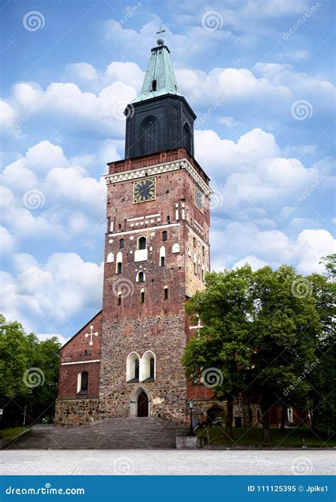 Turku Cathedral stock image. Image of history, architecture - 111125395