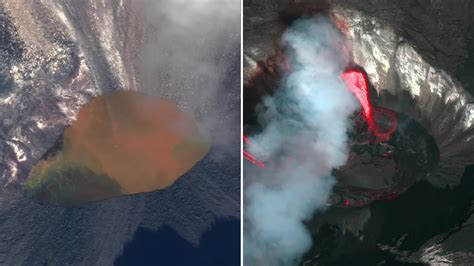 Before-and-After Photos Show Changes to Caldera at Hawaii’s Kilauea ...