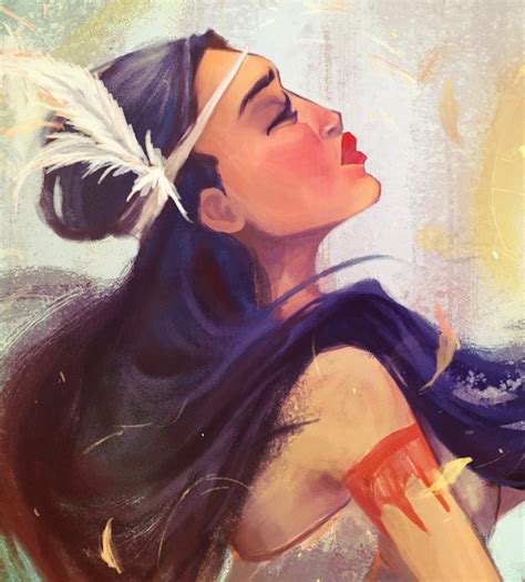 Pocahontas Art Illustration Print | Etsy