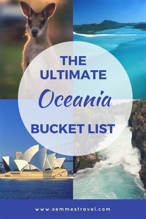 Oceania Travel Bucket List from semmestravel.com #australiabucketlist #newzealandbucketlist # ...