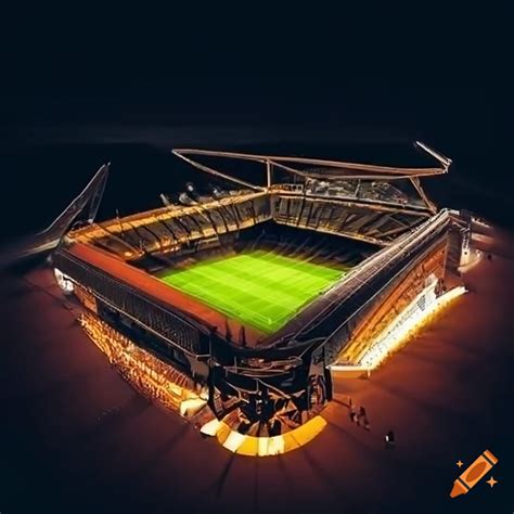 Aerial view of new hull city afc stadium on Craiyon