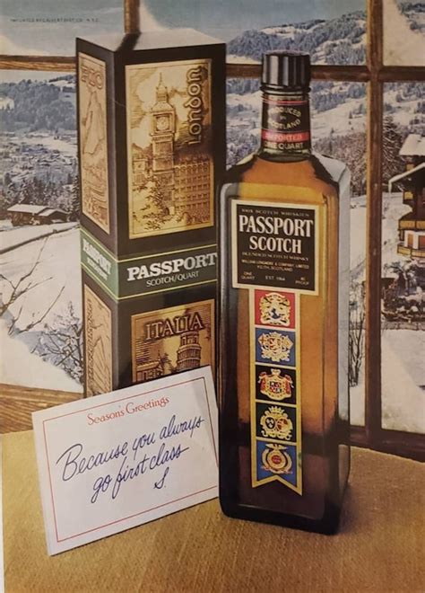 1979 PASSPORT Scotch Whisky Alcohol Drink Beverage Vintage | Etsy