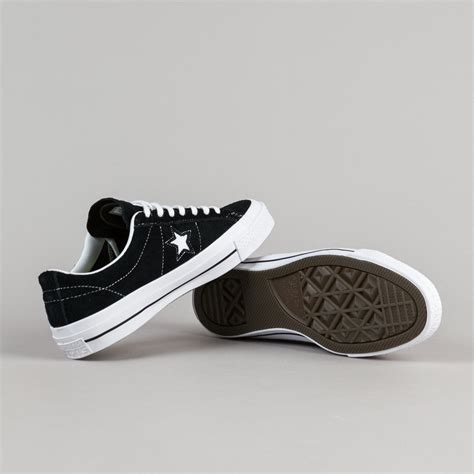 Converse One Star OX Shoes - Black / White / Gum | Flatspot